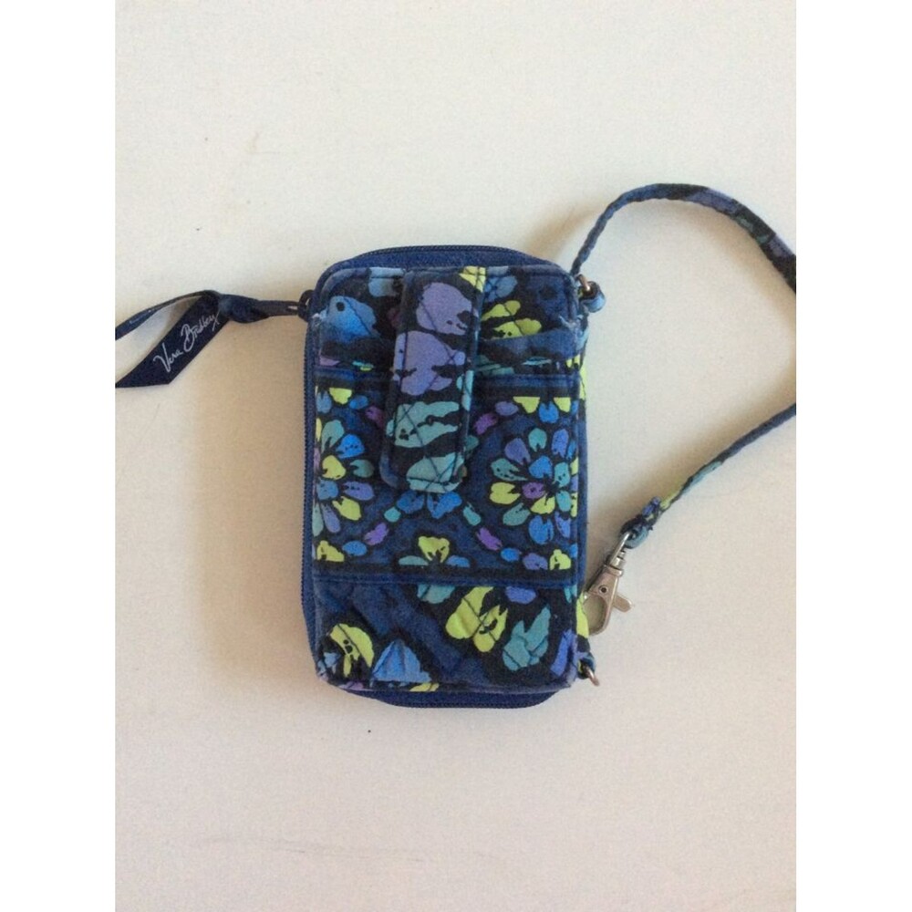 Vera Bradley Wristlet/Wallet Indigo Pop - Retired Pattern B14
